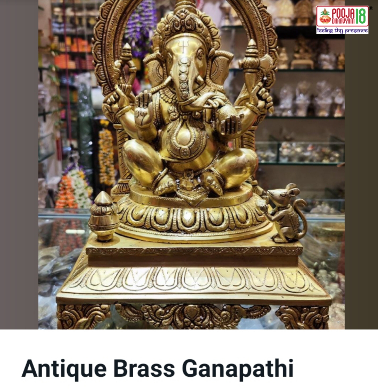 Antique Brass Ganapathi