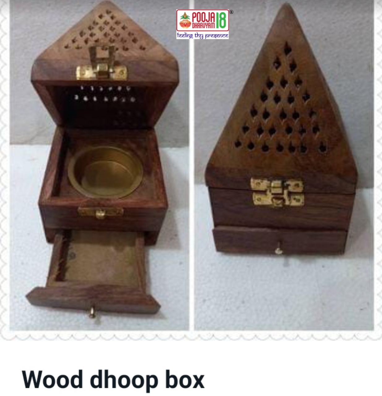 Wood Dhoop Box