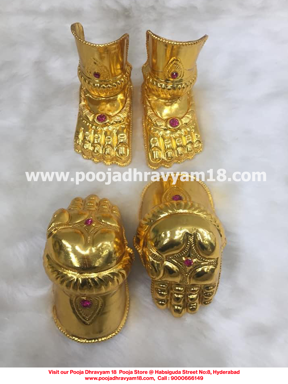 varalakshmi gold pleted hands legs