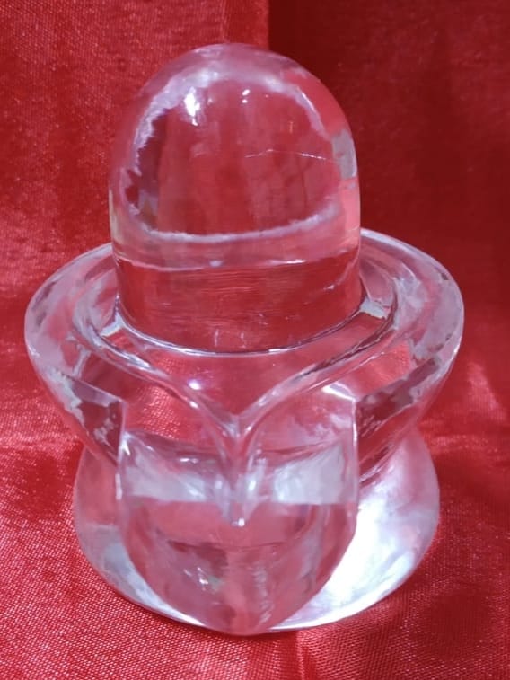 Crystal Shiva lingam